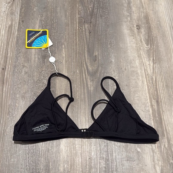 42. Lychee Swimwear Black Traingle Bikini Top - Picture 3 of 5